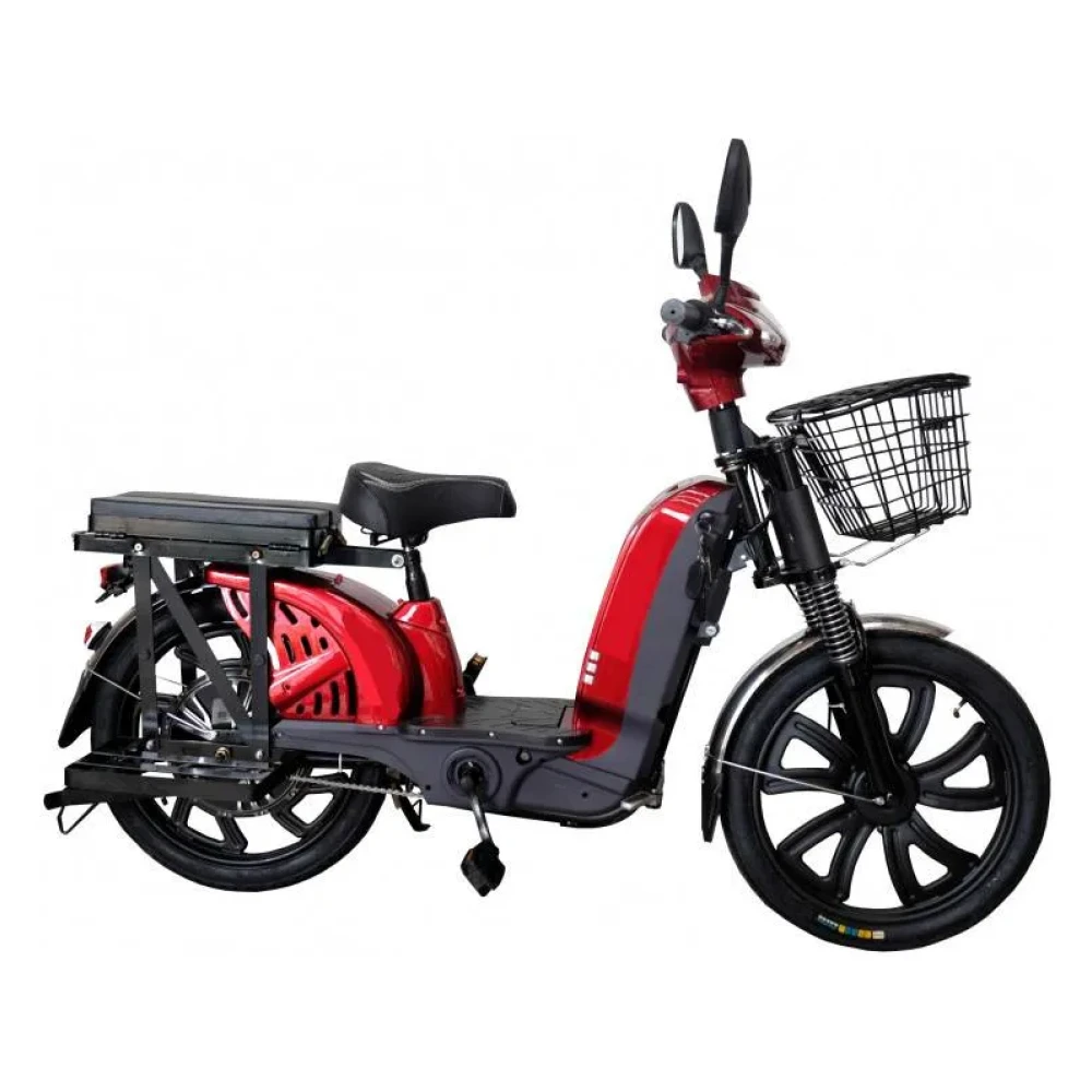 Электроскутер GreenCamel Тайфун 17 (350W 48V12Ah) быстросъем Красный 3